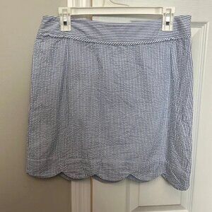 Vineyard Vines Seersucker Scalloped Skirt Vineyard Vines